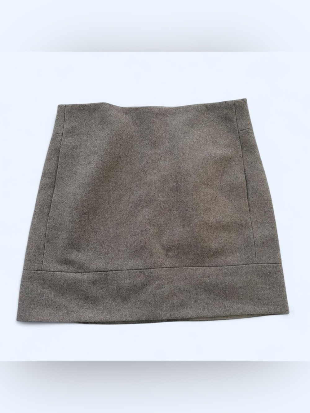 J.Crew wool blend beige mini skirt size 00